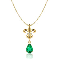 Bon Vivant Natural Emerald Necklace