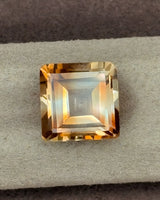 Brazilian Imperial Topaz step-facet detail close-up | SARATTI