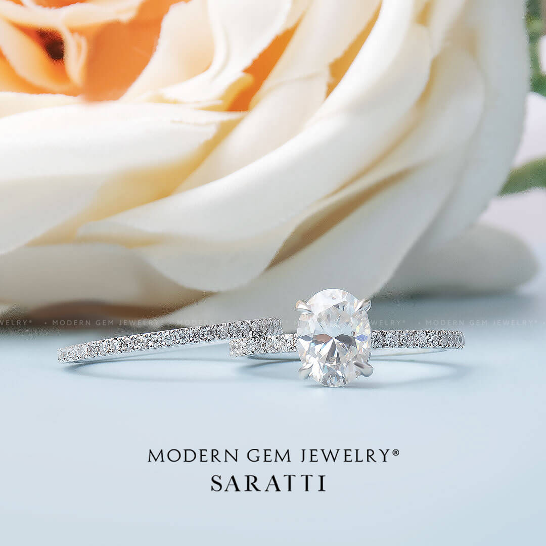 1.5 Carat Oval Diamond Ring | Modern Gem Jewelry