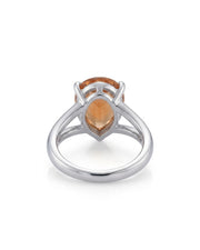 Build My Ring Imperial Topaz setting with open architectural shoulders | SARATTI