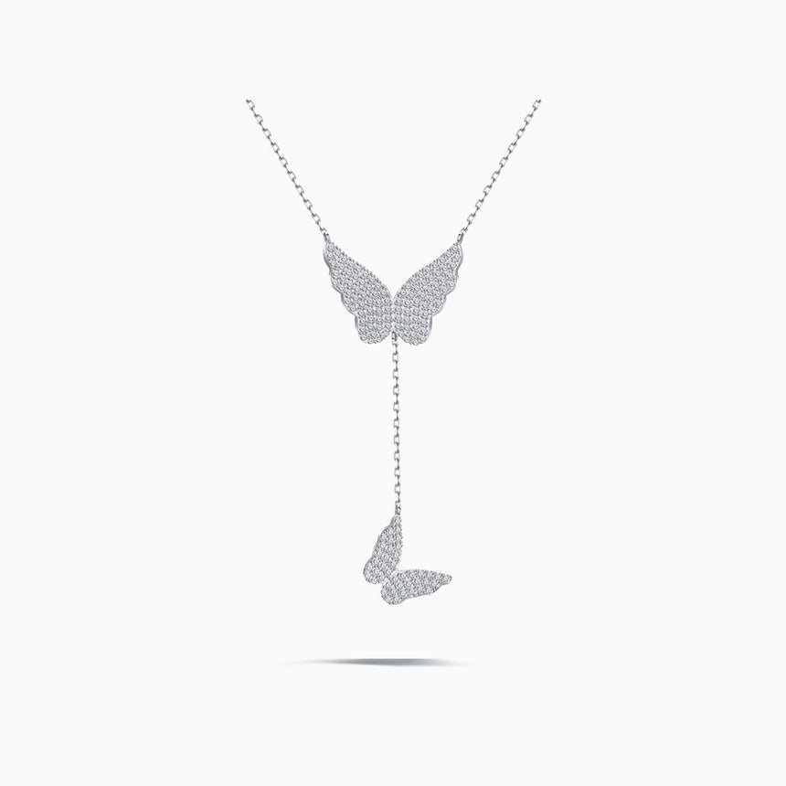 Silver Monarch Memories Pendant Necklace | Saratti 