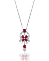 CELESTIA Pigeon Blood Ruby Diamond Pendant | SARATTI
