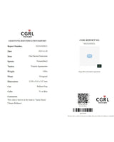 CGRL-certified Natural Santa Maria Aquamarine alternate view - SARATTI