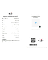 CGRL certified Natural Santa Maria Aquamarine report GS26030900145 | SARATTI