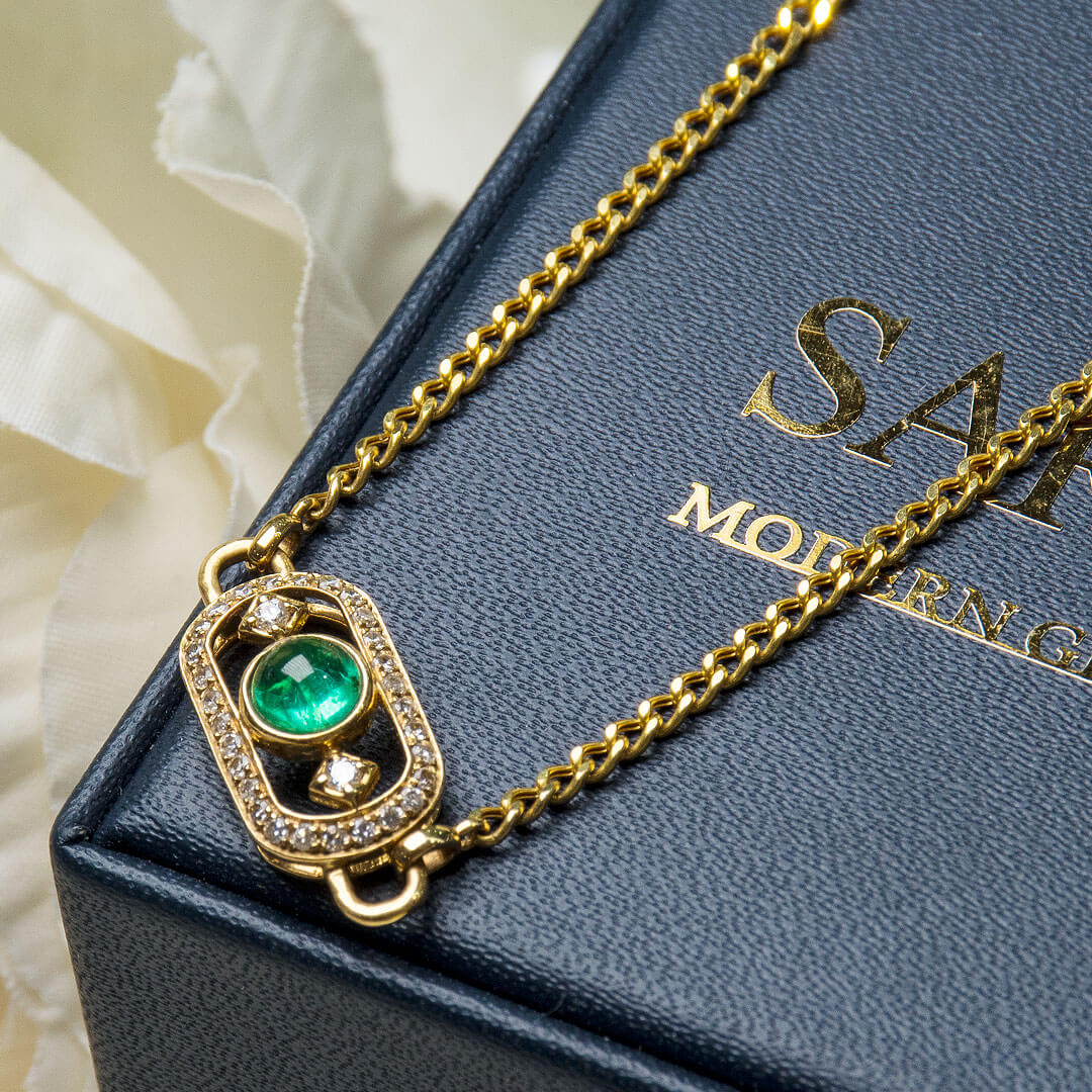 Occulus Hera Antique Emerald Necklace