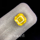 Canary Yellow Sapphire Step Cut Gemstone | SARATTI  
