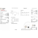 Certificate for 3.01 carats Fancy Intense Brownish Pink Diamond | Saratti 