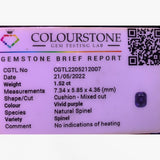 Certified Unheated Natural Purple Spinel Gemstone | SARATTI