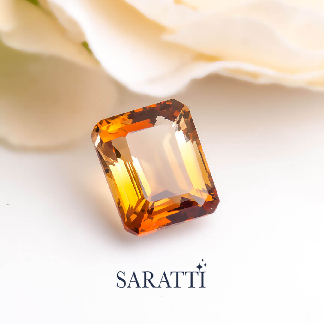 10 carat natural golden topaz gemstone