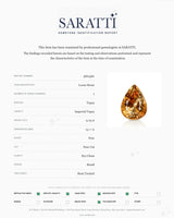 Champagne Natural Imperial Topaz loose stone angled view | SARATTI