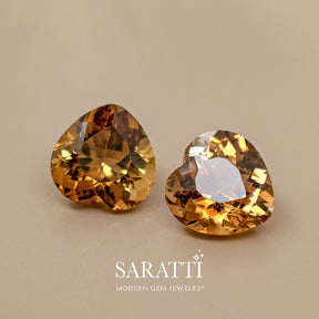 Heart Shape Imperial Topaz Gemstones | Saratti Jewelry