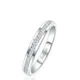 Channel Set Natural Diamond Eternity Wedding Bands
