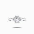 Chloe 0.6 Carat Round Halo Diamond Engagement Ring | Modern Gem Jewelry | Saratti