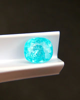 Close-up of 2.06ct Natural Tourmaline cushion with visible internal character | SARATTI