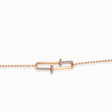 Cross Design Natural Diamond Bracelet in 18K Rose Gold | Saratti