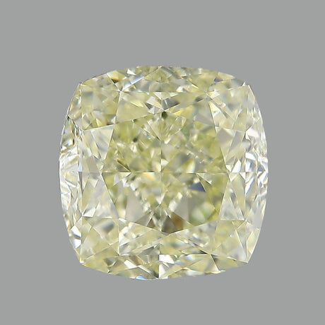 Cushion-Shaped Fancy Light Yellow Gemstone | Saratti