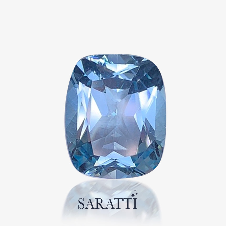 Cushion Cut 4.05ct Santa Maria Aquamarine Gemstone
