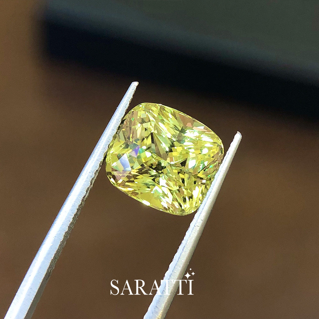 Cushion Cut Natural Chrysoberyl for Custom Jewelry | SARATTI
