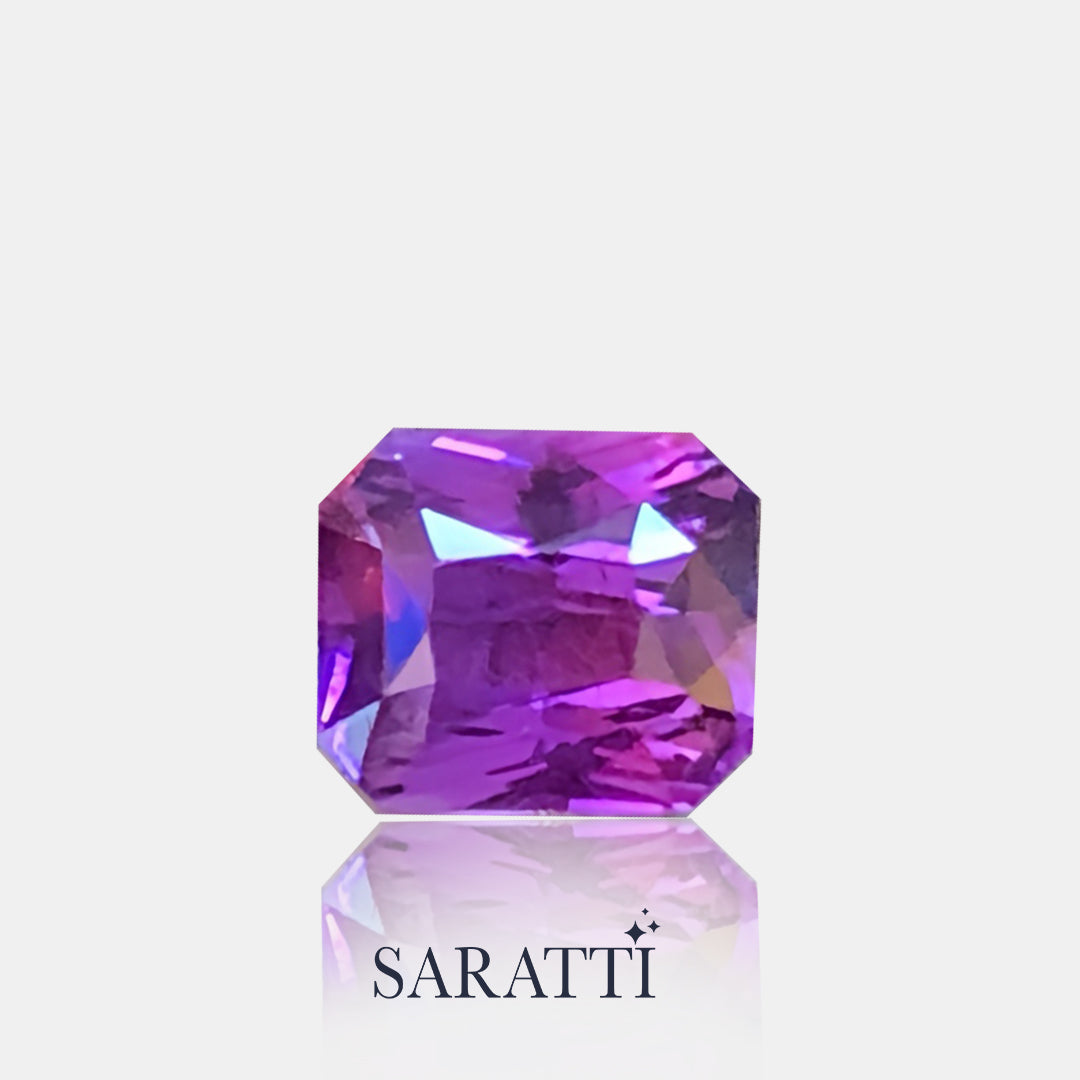 Cushion Cut Natural Sapphire 5.97 × 5.54 mm | SARATTI  
