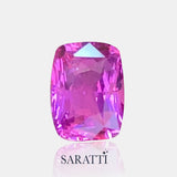 Cushion Cut Natural Sapphire 8.38 × 6.21 mm | SARATTI
