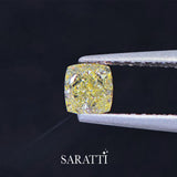 Cushion Modified Brilliant Fancy Light Brownish Yellow Diamond 1.11 carat | SARATTI