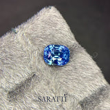 Cushion cut Natural blue sapphire 2.04 carats loose gemstone | SARATTI