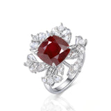 Ruby Gold Ring with 3 carat Pigeon Blood Ruby
