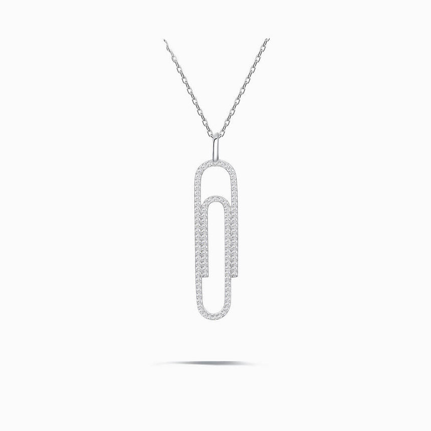 The Silver Secretary Pendant Necklace | Saratti 