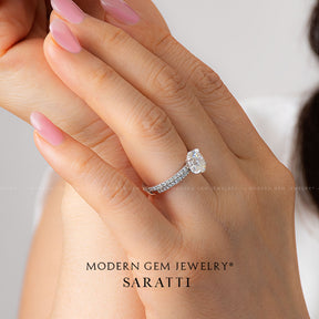 Matching Diamond Wedding Band | Modern Gem Jewelry
