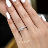 Dainty Diamond Engagement Ring For Her | Saratti Jewelry