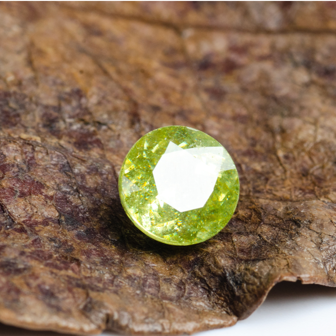 1.06 carats Natural Madagascar Sphene | Round – 6.0 × 6.0mm