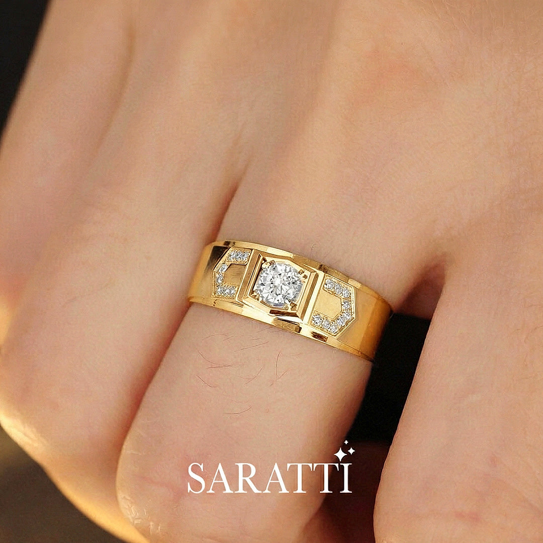 Art Deco Escalade Diamond Ring
