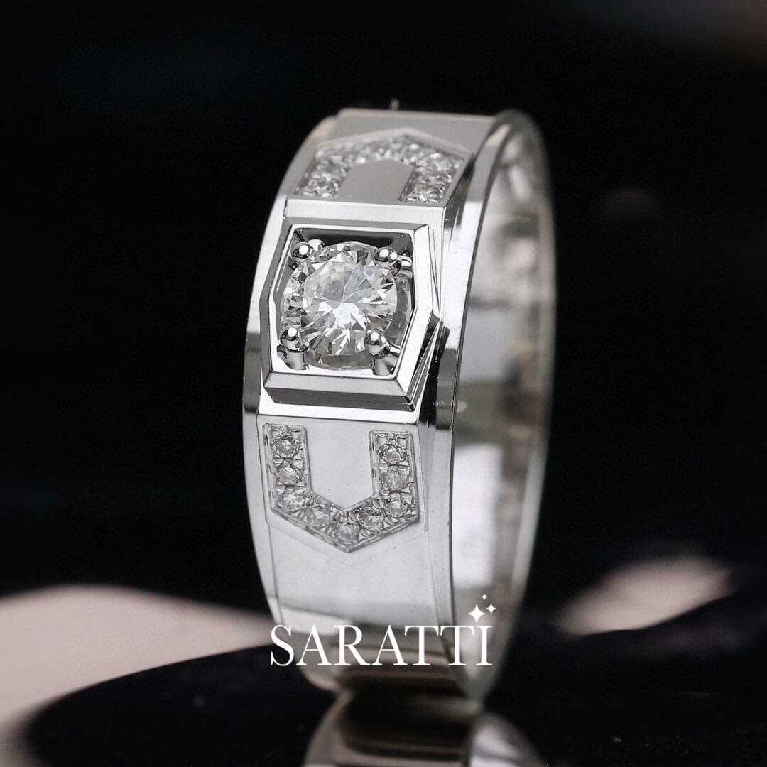 Art Deco Escalade Diamond Ring