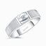 Mandorla Diamond Ring for Men