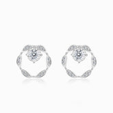 1 2 carat Diamond Earrings in White Gold For Women | Saratti 