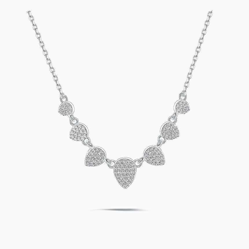 Silver Éclat Pavilion Pendant Necklace | Saratti 