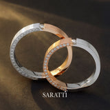 Mixed metal wedding bands in 18K Gold | Two Tone Wedding Bands | | Saratti