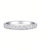 Diamond infinity band highlighting brilliant accent stones across a refined 18K white gold design | SARATTI