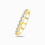 Yellow Gold Princess Tiara Diamond Eternity Wedding Band | Saratti 