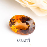 Oval Golden Topaz Gemstone