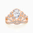 Rose Gold Coronation Impériale Radiant Diamond Ring | Saratti Diamonds 