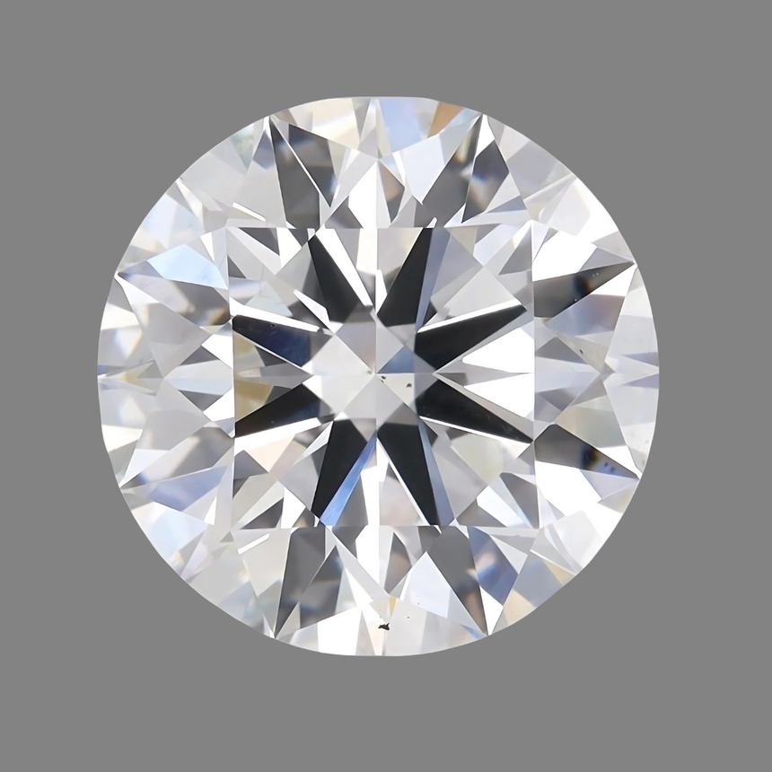 E-color 3 carat Round Cut Lab Diamond | Saratti
