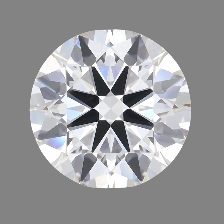 E-colored 4-carat Round Cut Lab Diamond | Saratti