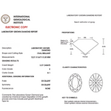 SI 1 Clarity Oval Lab Diamond Certificate| Saratti