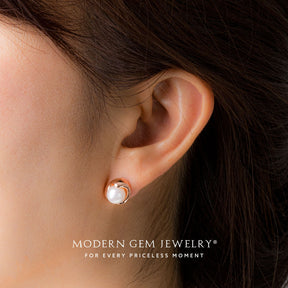 Elegant Akoya Pearl Earrings | Modern Gem Jewelry