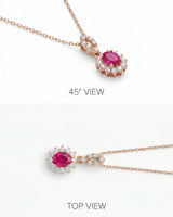Elegant natural ruby necklace for gifting | SARATTI
