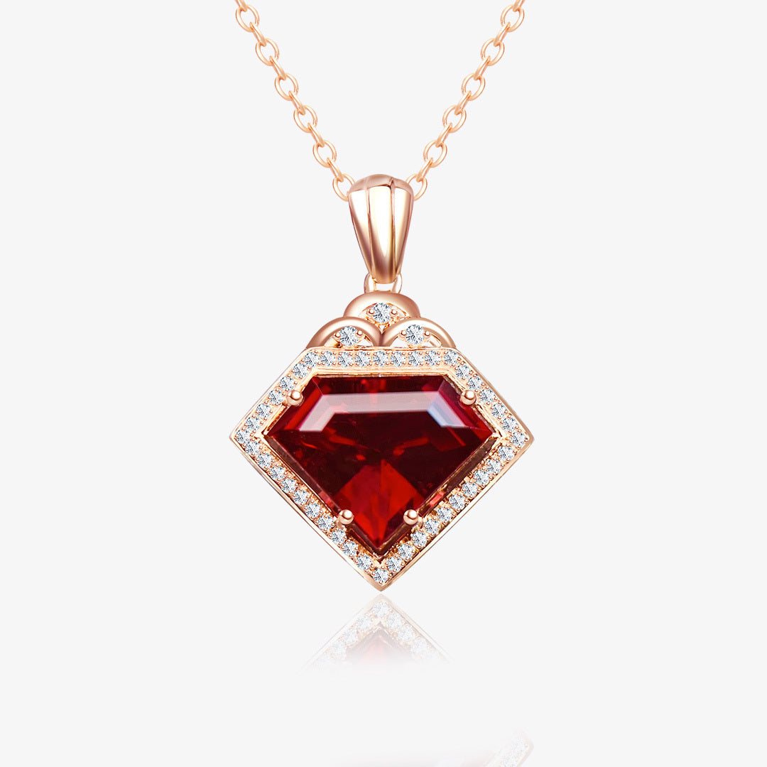  Elysian Flame  Rubellite Tourmaline Pendant - SARATTI