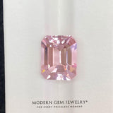 6.24 Carat Morganite Emerald Cut | Modern Gem Jewelry | Saratti