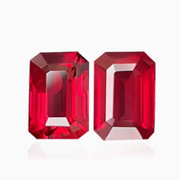 2.35 carats Vivid Red Unheated Natural Ruby Matched Pair | GRS Certified.