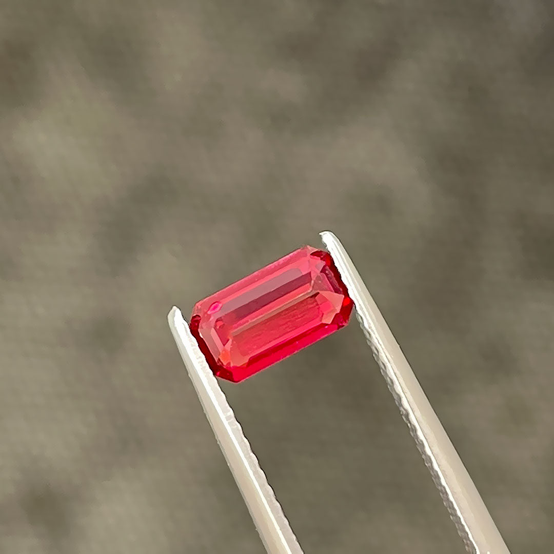 1.11-carat Octagonal Cut Vivid Red Ruby - GRS Certified | Unheated
